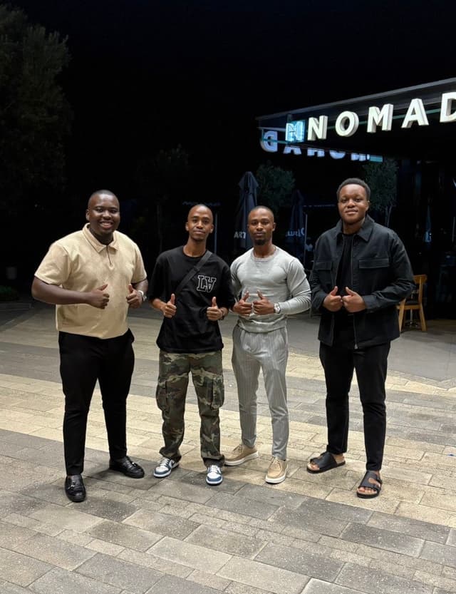 An image of Lesedi Molemi and friends